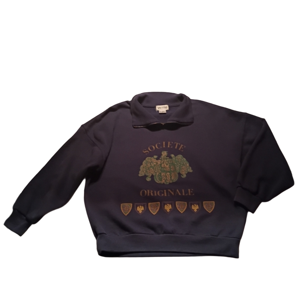 Spettro Women’s Vintage Graphic Long Sleeve Sweatshirt Y2K Streetwear Cozy